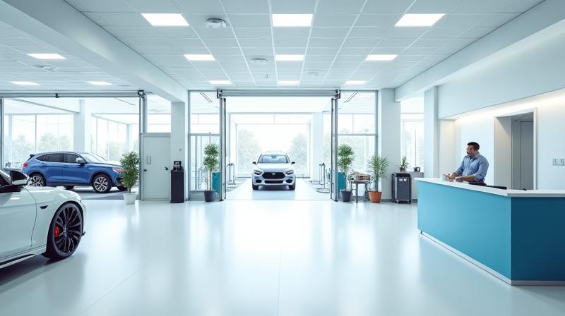 Clean and professional auto spa interior at Spotless Auto Spa in Gurgaon