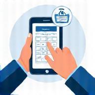 Illustration of booking a slot online or by phone